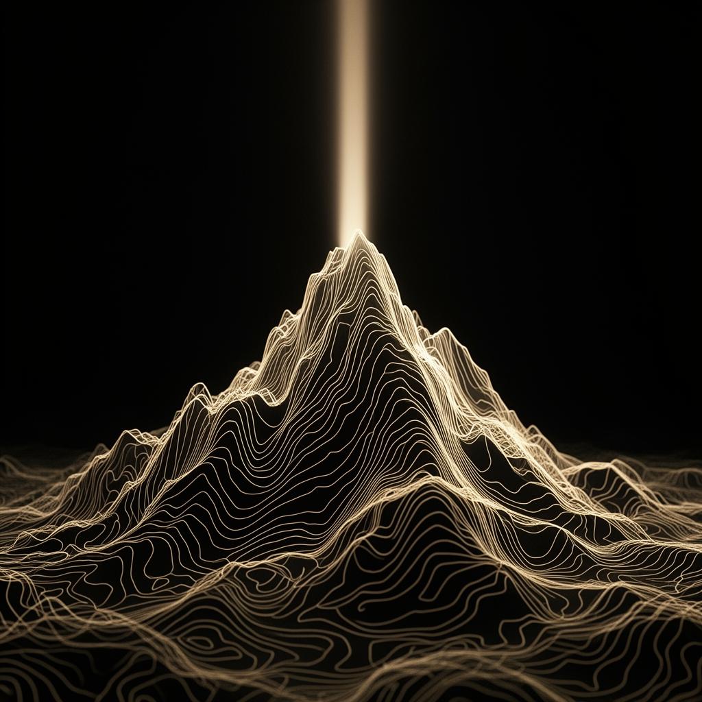 Pico montañoso topográfico representando Formación